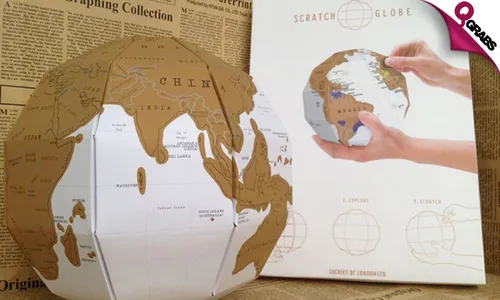 DIY Scratch-off World Globe!